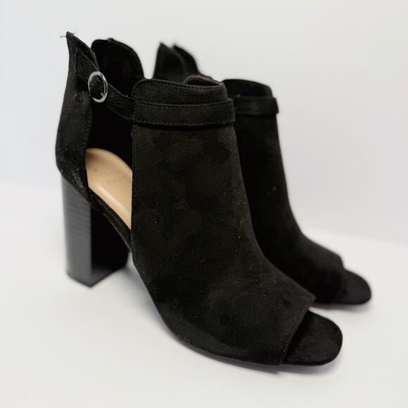 A New Day Kama Peep Toe Booties | Black | Size 11 - Picture 3 of 7